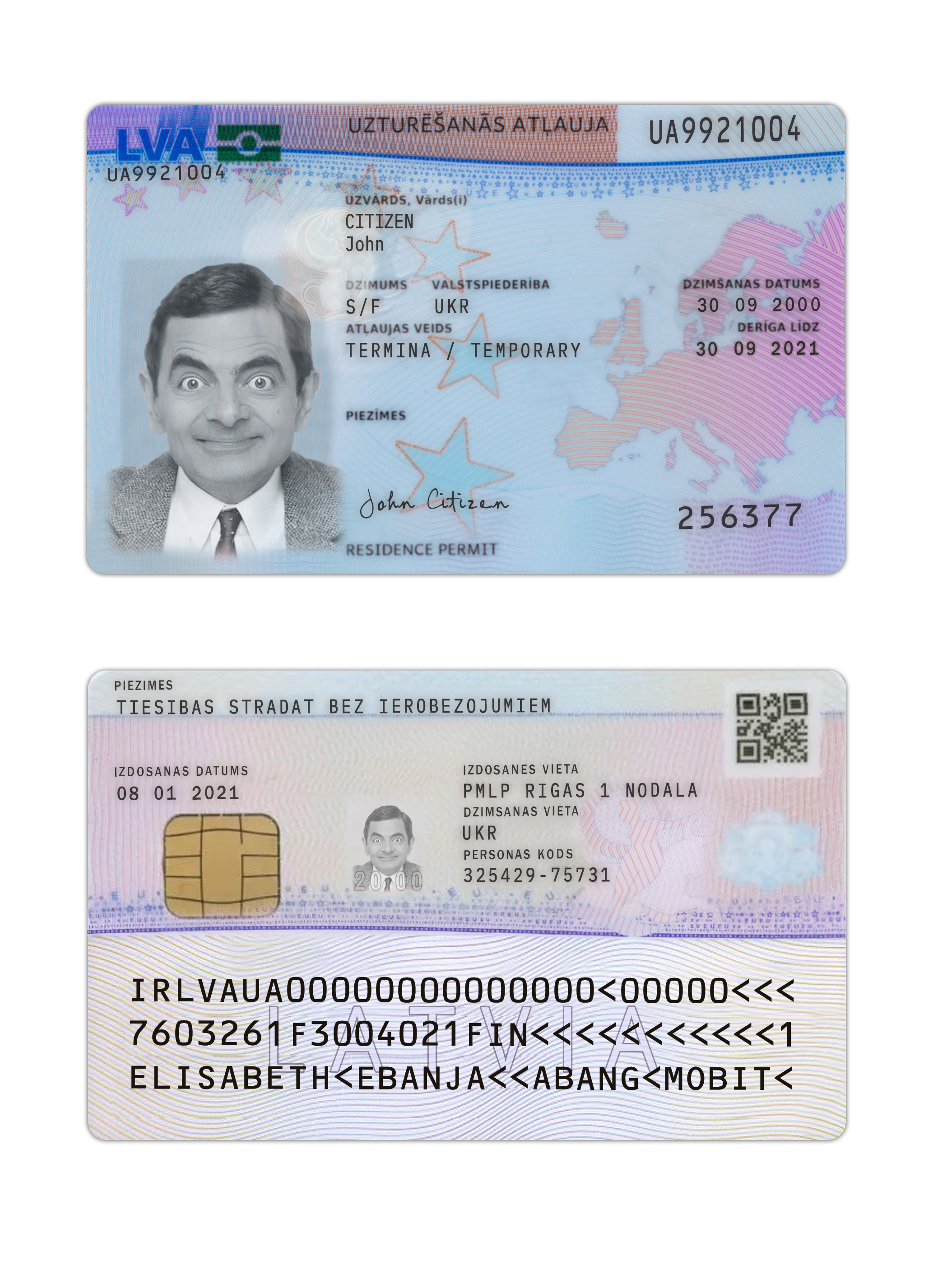 Permis de séjour en Lettonie